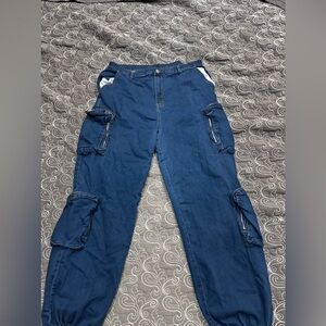 These are Dark Blue Jeans with a bunch of pockets lmao